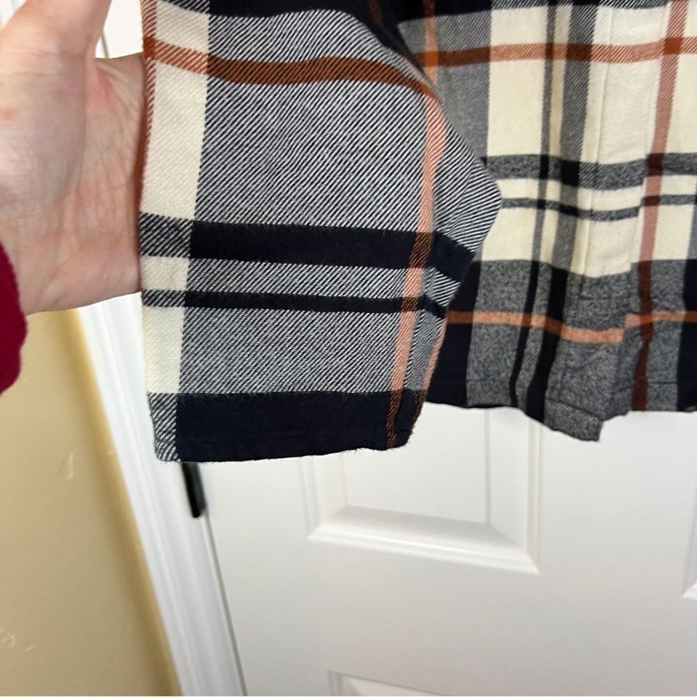 Madewell Flannel Bromley Shirt‎ XXS Plaid Warm Outdoor Warm Oversized - Picture 6 of 11